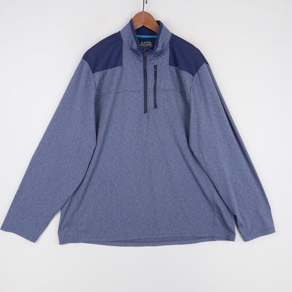 Vineyard Vines Other - Vineyard Vines On-The-Go Shep Shirt‎ Pullover Mens XXL Blue Heather 1/4 Zip OTG